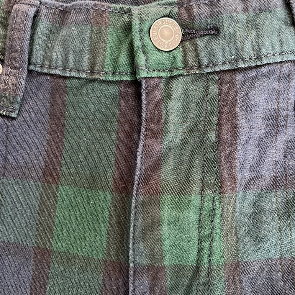 Levi’s 502 Jeans in Plaid green,blue and black 36x32 - Picture 4 of 9